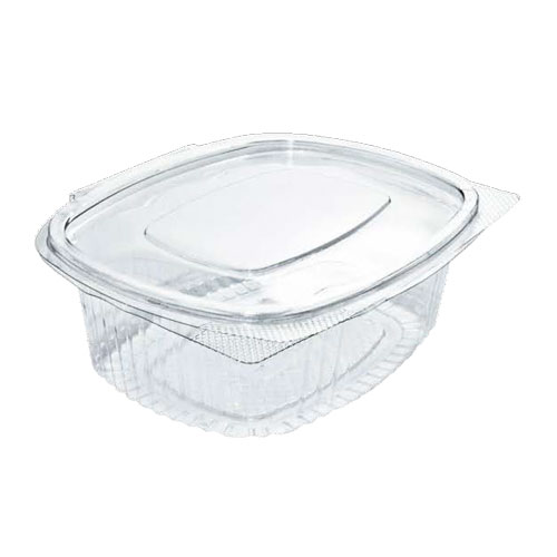 Hinged Salad Container 1500ml  Recycled Plastic Food Containers & lids